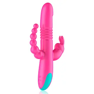 Vibrator Triple Stimulare Happy Loky Donald cu Telecomandă Watchme – imagine 4