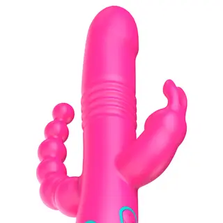 Vibrator Triple Stimulare Happy Loky Donald cu Telecomandă Watchme – imagine 6