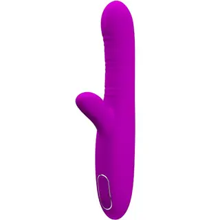 Vibrator Multifuncțional Pretty Love Angelique cu Stimulator Clitoridian, Mov – imagine 1