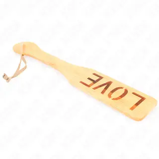Paletă BDSM din Bambus KINK cu Inscripție Love, 32 cm – imagine 3