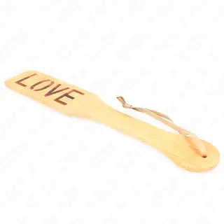 Paletă BDSM din Bambus KINK cu Inscripție Love, 32 cm – imagine 4