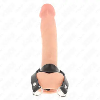 Inel pentru penis KINK Ring Power formă D, oțel 18.5 cm – imagine 3