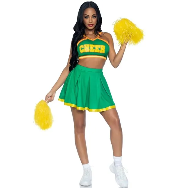 Costum Cheerleader Leg Avenue Verde S/M — LEG AVENUE COSTUMES